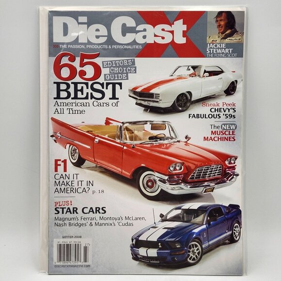 Die Cast X Magazine Winter 2008 65 Best American Cars of All Time Editors Choice - Picture 1 of 1